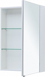 Aquanet Зеркальный шкаф Алвита New 60 белый матовый – фотография-4